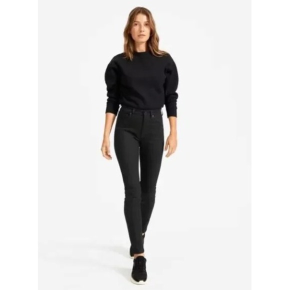 Denim - Everlane Womens High Rise Skinny Ankle Jeans Washed Black‎ Size 28 Ankle